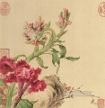 Lang brillantes pájaros y flores chinos tradicionales